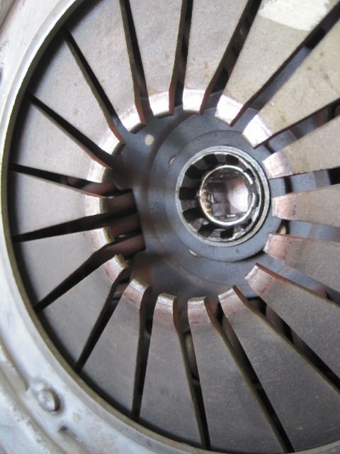 1989 Ford Bronco - Close-up view of a clutch disc, a crucial component in a vehicle's drivetrain.