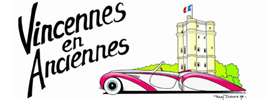 1991 Ford LTD Crown Victoria - Illustration depicting 'Vincennes en Anciennes' with a classic car and a tower.