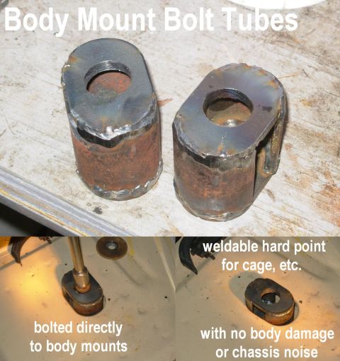 1983 Ford Bronco - Rather than bolt/weld an internal cage to the body, or cut thru the body to attach an interior structure to the frame, these provide hard p…