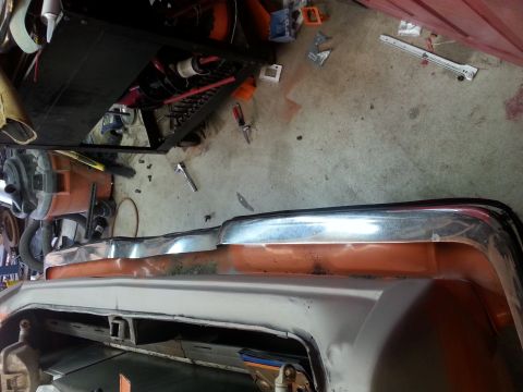 1973 Chevrolet Nova - Front end of a 1973 Chevrolet Nova undergoing cleanup and paint work.