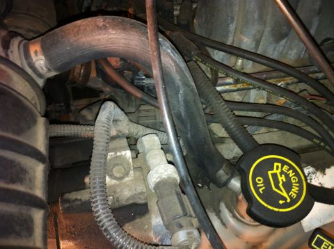 1996 Ford Bronco - There are several seemingly random shots, I took these for memory aids as to where all the hoses, electrical connections attach.