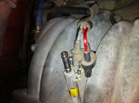 1996 Ford Bronco - Vacuum Tree Large Fitting- Brake Booster Lower 3 fittings are on a vacuum harness wrapping around the rear of the engine.