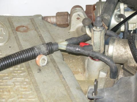 1983 Ford Bronco - I plan to have a vacuum gauge on the dash, so I needed another port on the vacuum tree, but they were all in use. So I removed the factory…