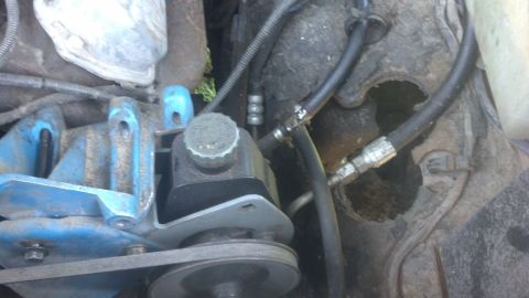 1983 Ford F-250 - saginaw pump on a 6.9 feeding the hydroboost