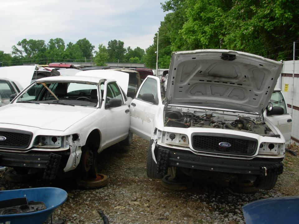 LKQ on Mitchell @ Watkins has about 10 of these '08 cop cars right now, all in about this condition.