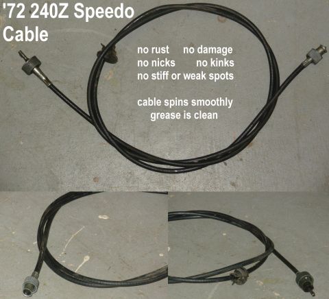 2004 Land Rover Land Rover - Speedo Cable from a '72 240Z appears to be in perfect used condition. No kinks; no rust; spins smoothly. UNTESTED in a car. IF THE IMAGE IS…