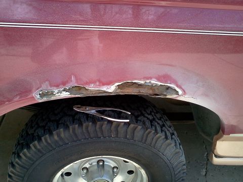 1995 Ford Bronco - Rust Passenger Rear