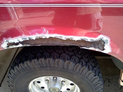 1995 Ford Bronco - Rust Rear Passenger
