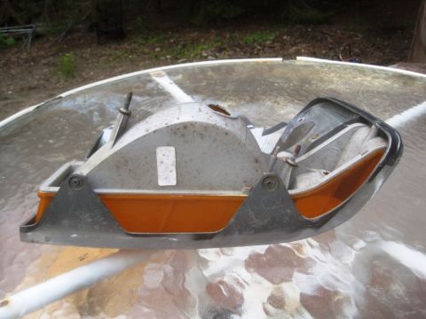1993 Ford Bronco - This is a car headlight assembly with an integrated orange turn signal, likely for a vehicle part-out.