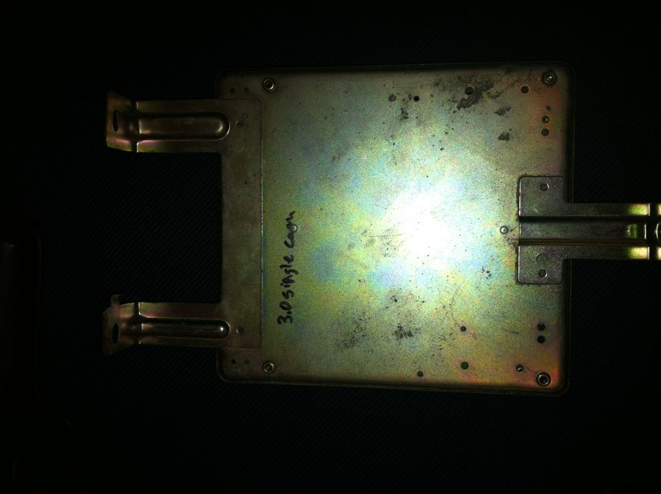 Engine control unit with handwritten '3.0 single cam' label