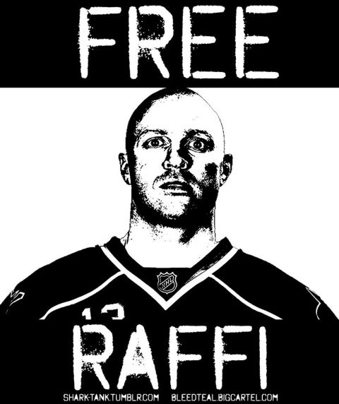 1989 Ford Bronco - Graphic art of a bald man in a hockey jersey with 'RAFFI' and '13' visible.