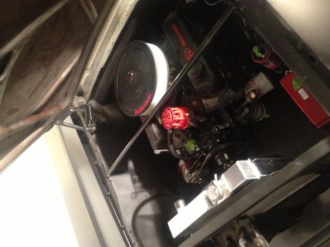 1965 Ford Mustang - 65 Mustang-Champion 2 row radiator, shroud, and electric fan.