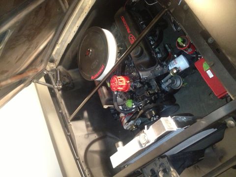 1965 Ford Mustang - 65 Mustang-Champion 2 row radiator, shroud, and electric fan.