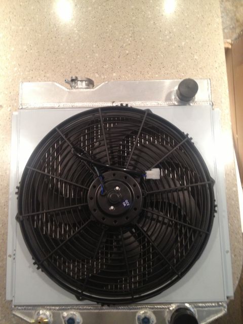 1965 Ford Mustang - 65 Mustang-Champion 2 row radiator, shroud, and electric fan.