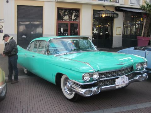 1991 Ford LTD Crown Victoria - This turquoise 1959 Cadillac Eldorado features iconic tail fins and a distinctive front grille.