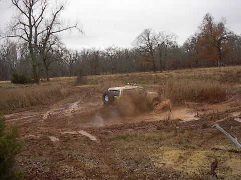 1986 Ford Bronco - Mowing cattails at 5500 rpm.