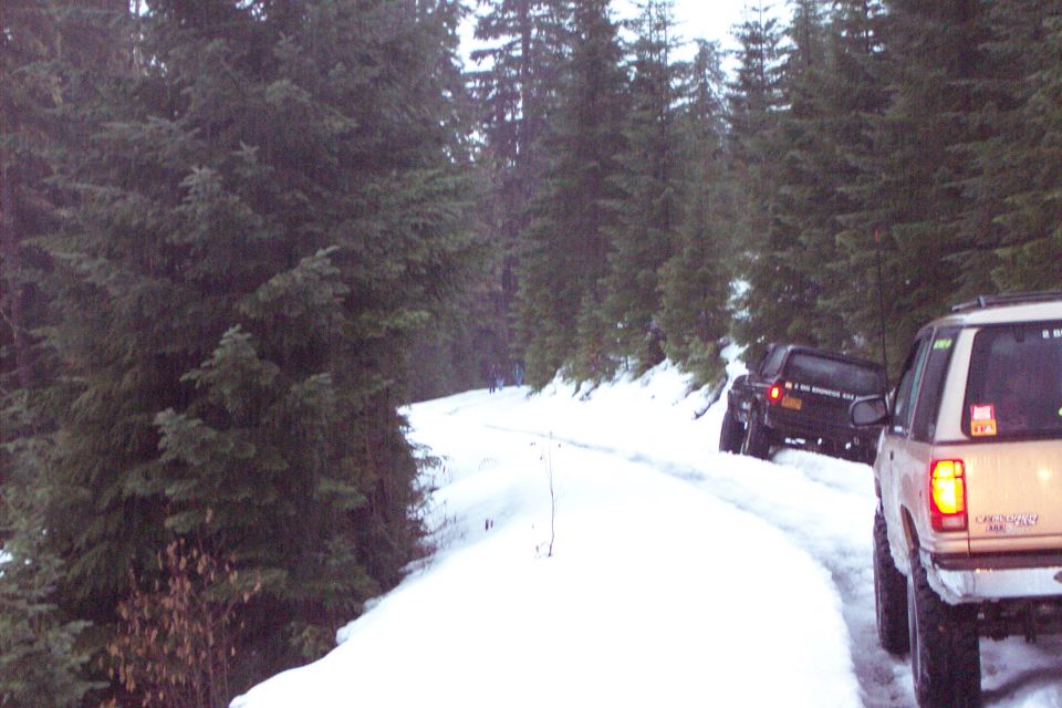 Jim working his way out of the ditch.
  (12/13/2003)