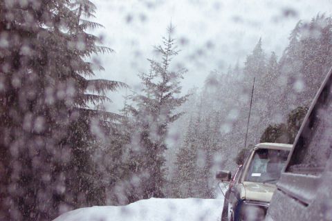 1996 Ford Bronco - In the rear view mirror is Todd and Jack. Tim is back there too with a dead Bronco. We are trapped between the stucks and broken rigs in fr…