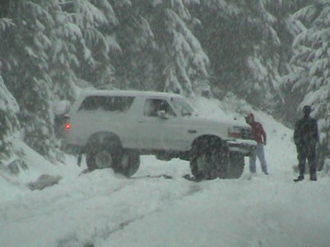 1994 Ford Explorer - Alvey turning around in the trail. He's had enough waiting on Jim and I. (just kidding Alvey)