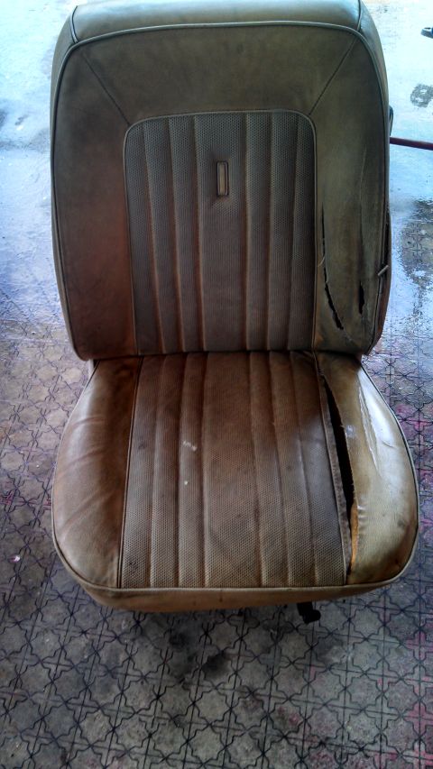 1979 Ford Bronco - This is a worn car seat, not a 1979 Ford Bronco.