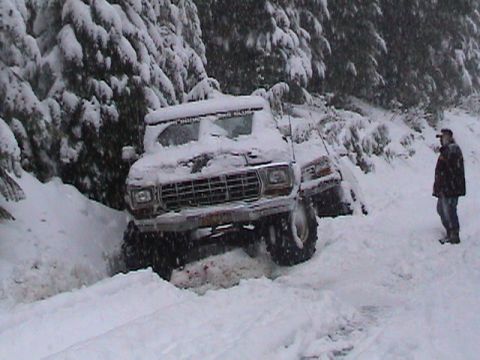 1994 Ford Explorer - A shot of Jim - the Explorer is stuck behind him