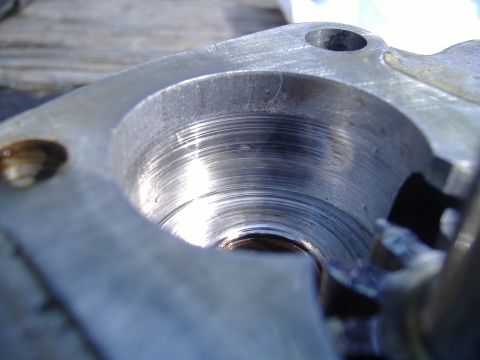 1988 Ford Bronco - This close-up shows the threaded interior of a metal component, possibly from an engine or machinery.