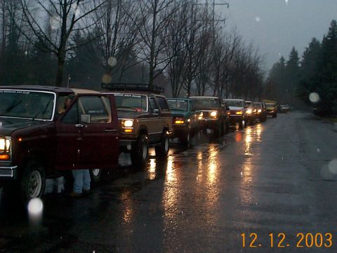 1983 Ford Bronco - Lined up at the Ranger Station