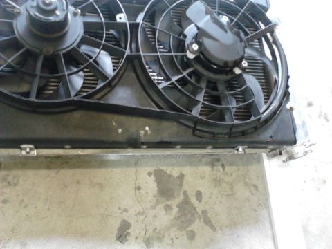 1979 Ford Ranchero - Ford Windstar dual cooling fans. Pic shows upper mount locations,