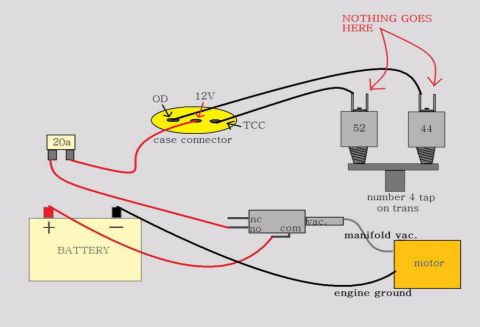 1988 Ford Bronco - This diagram illustrates the electrical connections for a vehicle's motor and related components.