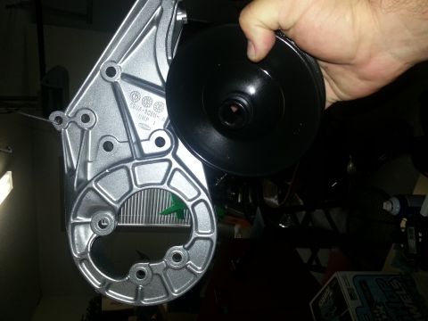 1994 Ford Bronco - Power steering pump pulley and bracket assembly, part number E2UA-3C511-A visible.