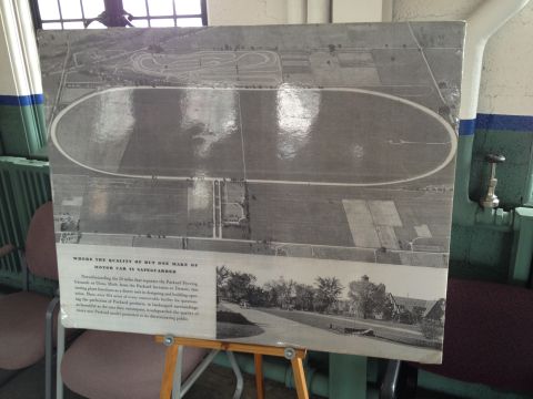 1988 Ford Bronco - Aerial photograph of the Packard Proving Grounds, detailing the race track and surrounding facilities.