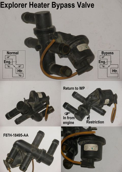 1983 Ford Bronco - Explorer Heater Bypass Valve With a little creative vacuum-line routing, this valve is easy to retrofit to any vehicle not originally equip…