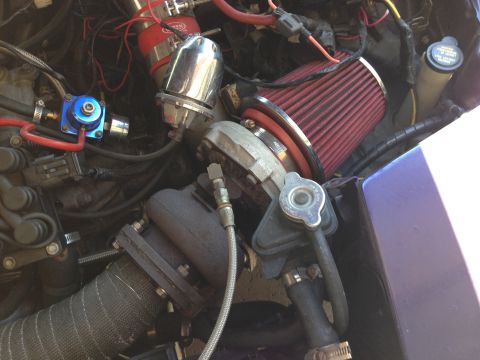 1995 Ford Probe - Custom engine modifications including a turbocharger and performance air intake are visible.