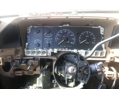 1989 Ford Bronco - Got a little overzealous when changing the turn signal switch.