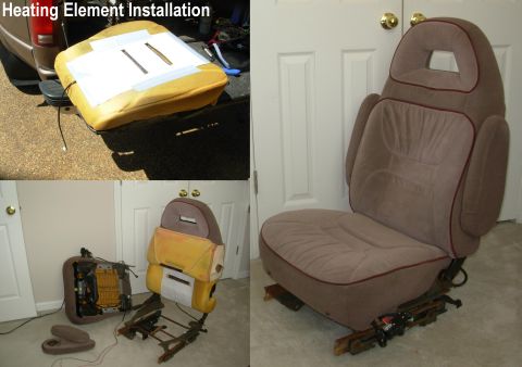 1983 Ford Bronco - Seat Heating Element Installation IF THE IMAGE IS TOO SMALL, click it. Because this upholstery is held against the padding by Velcro strips…