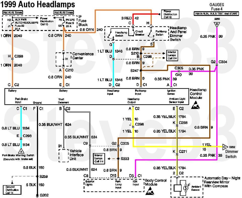 99 Luxury Automatic Headlight Circuit