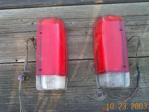 1983 Ford Bronco - Tail lights, good, some scratches ~ $5