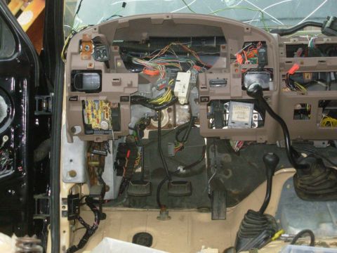 1983 Ford Bronco - The new relay block BARELY fits beside the clutch pedal, and I hope I don't kick it. I assumed I'd have a lot more flexibility in mounting…
