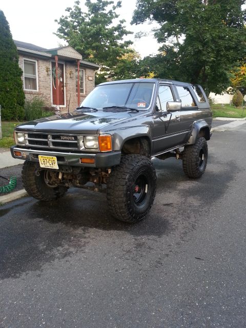 1987 Toyota 4Runner - Modified 1987 Toyota 4Runner SUV with aftermarket wheels and tires.