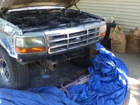 1996 Ford Bronco - This Ford Bronco appears to be from the early to mid-1990s, based on its grille design.