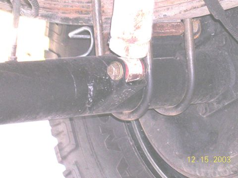 1994 Ford Bronco - This image shows the rear axle and suspension of a vehicle, with a date stamp of 12.15.2003.
