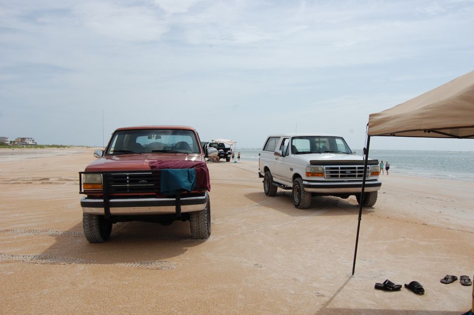 1994 Ford Bronco front view on beach