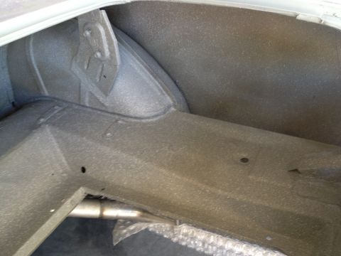 1965 Ford Mustang - 65 Mustang with Dupli Color Spatter Paint gray/white in trunk