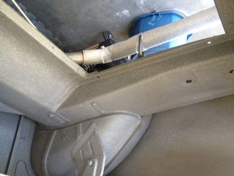 1965 Ford Mustang - 65 Mustang with Dupli Color Spatter Paint gray/white in trunk