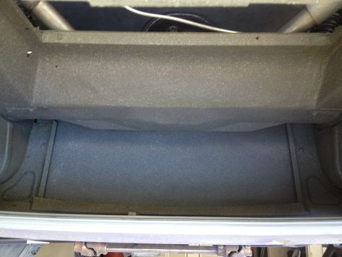 1965 Ford Mustang - 65 Mustang with Dupli Color Spatter Paint gray/white in trunk
