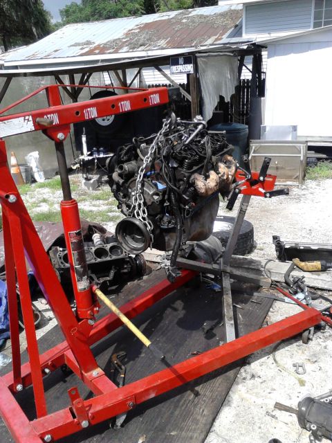 1996 Ford Bronco - new engine mostly assembled and ready to drop in. going to do the remaining assembling once the engine is dropped in. Rebuild involved swap…