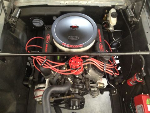 1965 Ford Mustang - 65 Mustang 302 w/ Ford Racing 9mm plug wires, red