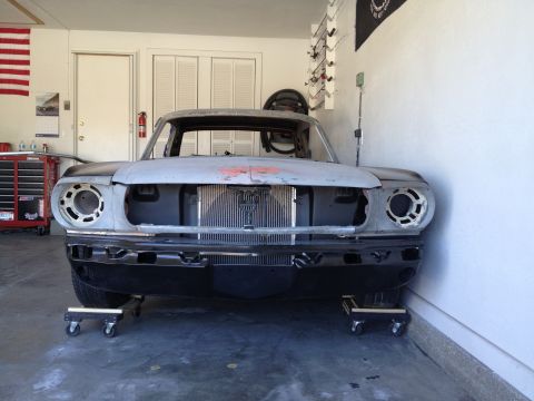 1965 Ford Mustang - 65 Mustang-front view w/ all metal on