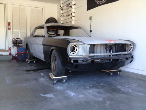 1965 Ford Mustang - 65 Mustang-front view w/ all metal on