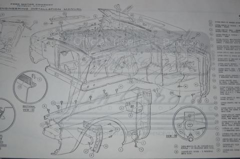 1965 Ford Mustang - 65 Mustang front end assembly
